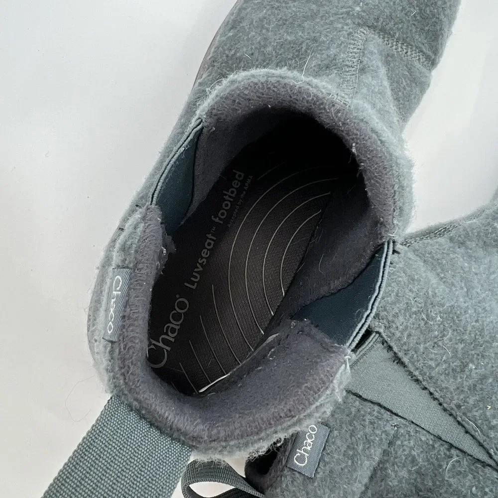 CHACO Revel Chelsea Boots Felted‎ Fleece Boots Men 9 SAMPLE Comfort